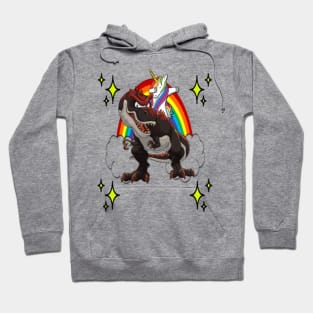 Unicorn riding a T-rex Dinosaur T Shirt Hoodie